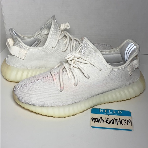 🔴SOLD🔴 Adidas Yeezy 350 Boost Triple White sz 10 - Picture 3 of 9